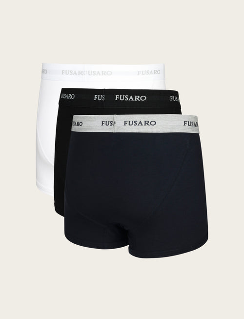 Tris boxer in cotone elasticizzato luigi fusaro