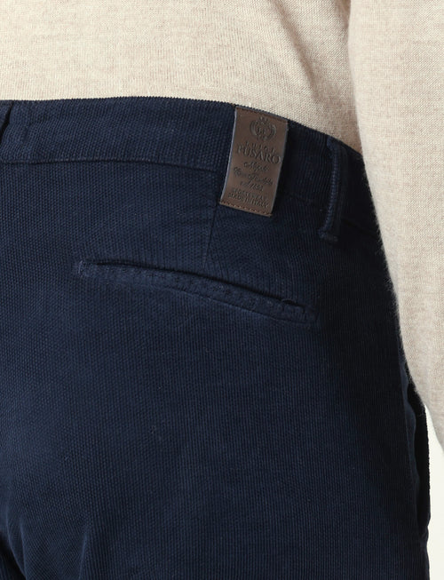 Pantalone in fustagno dobby Luigi Fusaro