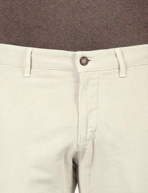 Pantalone in fustagno dobby Luigi Fusaro
