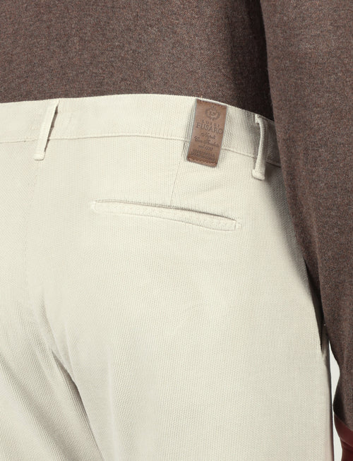 Pantalone in fustagno dobby Luigi Fusaro