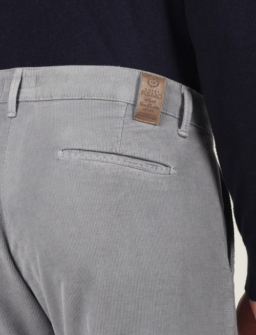 Pantalone in fustagno dobby Luigi Fusaro