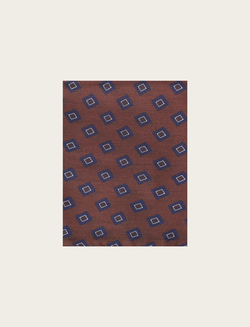 Sciarpa fantasia geometrica a rombi |Colore:Moro