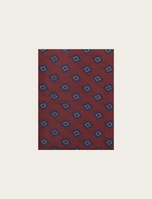 Sciarpa fantasia geometrica a rombi |Colore:Coccio