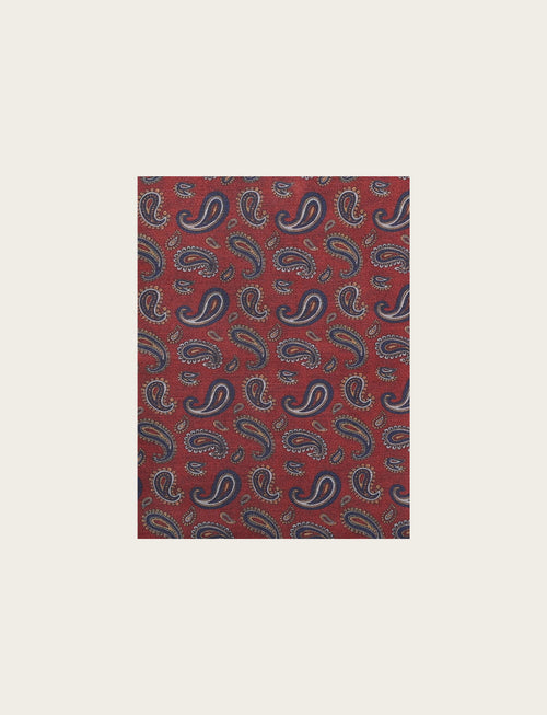 Sciarp fantasia paisley in tessuto fluido |Colore:Bordo