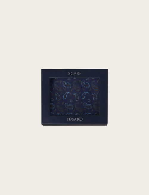 Sciarp fantasia paisley in tessuto fluido luigi fusaro