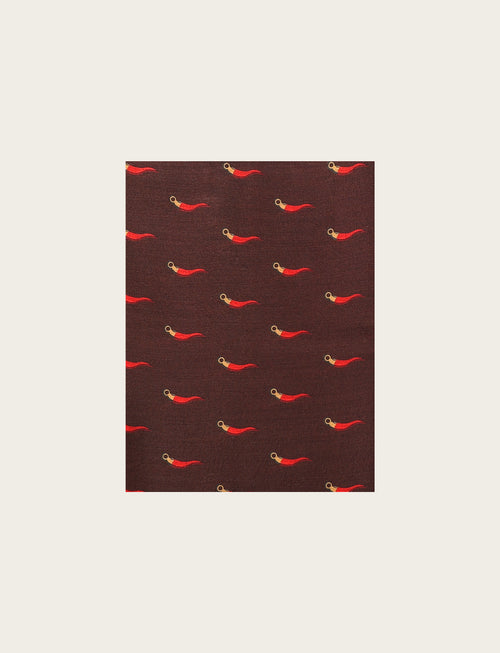 Sciarpa fantasia cornetto napoletano |Colore:Moro
