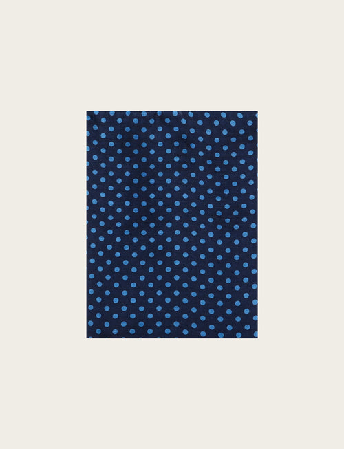 Sciarpa fantasia micro pois regolari|Colore:Avio
