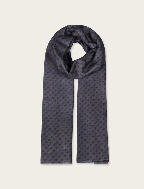Sciarpa fantasia micro pois regolari|Colore:Grigio