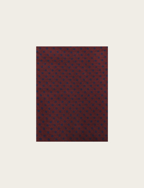 Sciarpa fantasia micro pois regolari|Colore:Bordo