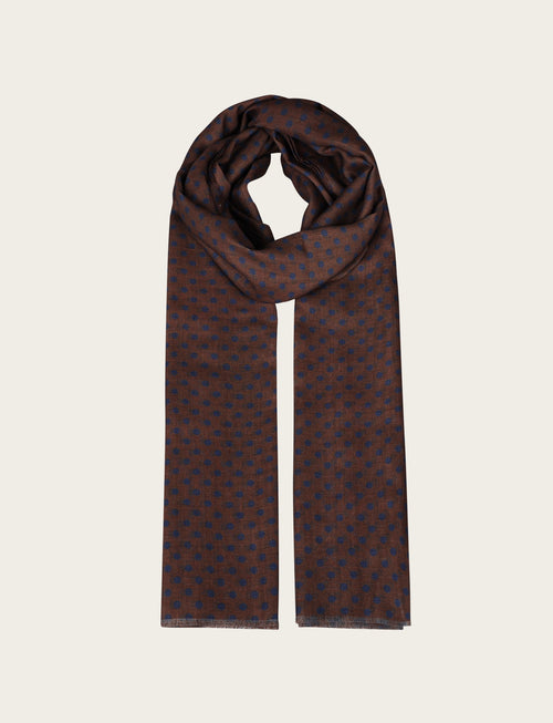Sciarpa fantasia micro pois regolari|Colore:Moro