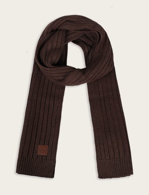 Sciarpa a coste in maglia|Colore:Moro
