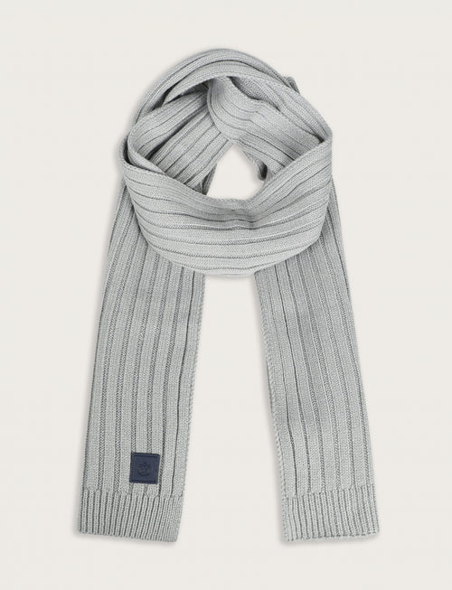 Sciarpa a coste in maglia|Colore:Grigio