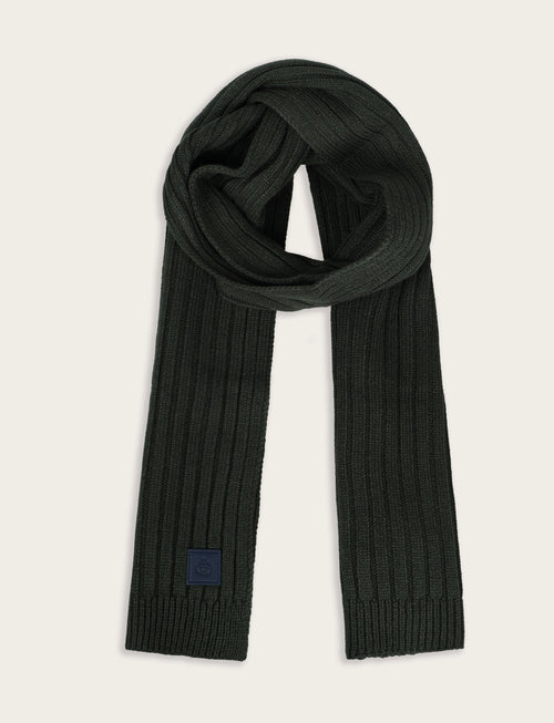 Sciarpa a coste in maglia|Colore:Verde