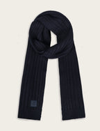 Sciarpa a coste in maglia|Colore:Blu