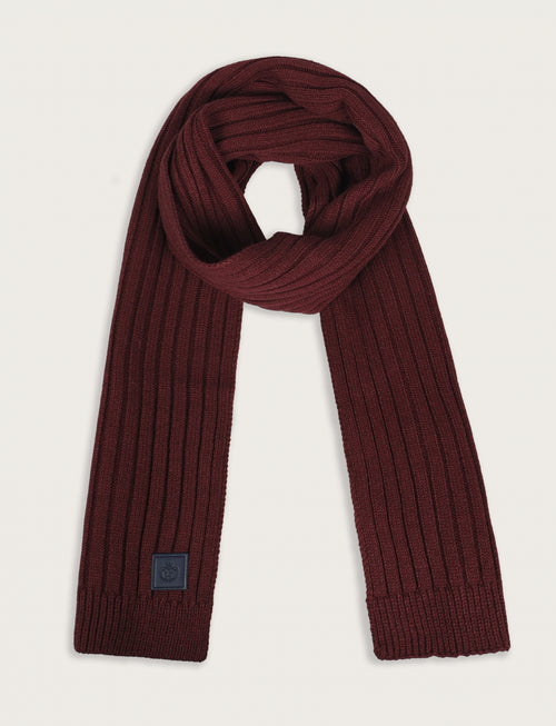 Sciarpa a coste in maglia|Colore:Bordo