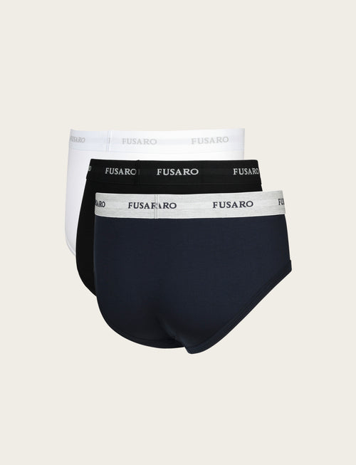 Tris slip in cotone elasticizzato luigi fusaro