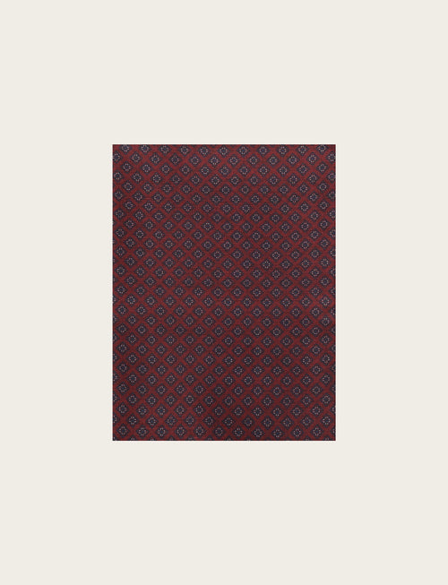 Sciarpa micro fantasia geometrica a rombi |Colore:Bordo