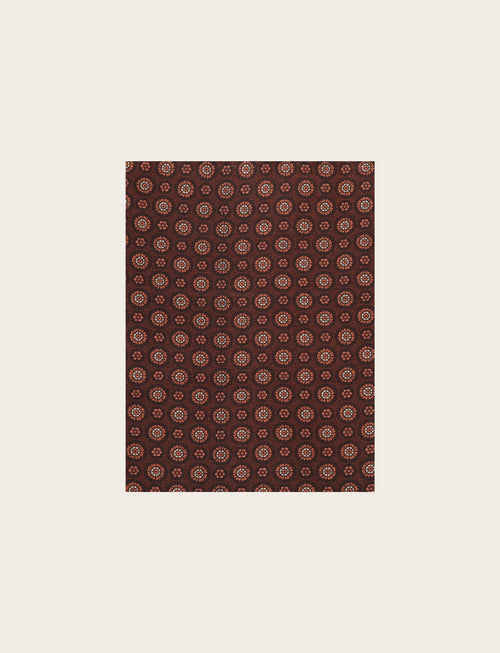 Sciarpa fantasia geometrica a micro rosoni|Colore:Moro