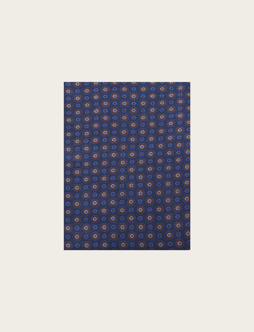Sciarpa fantasia geometrica a micro rosoni|Colore:Bluette