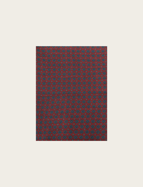Sciarpa fantasia geometrica micro rombi |Colore:Rosso