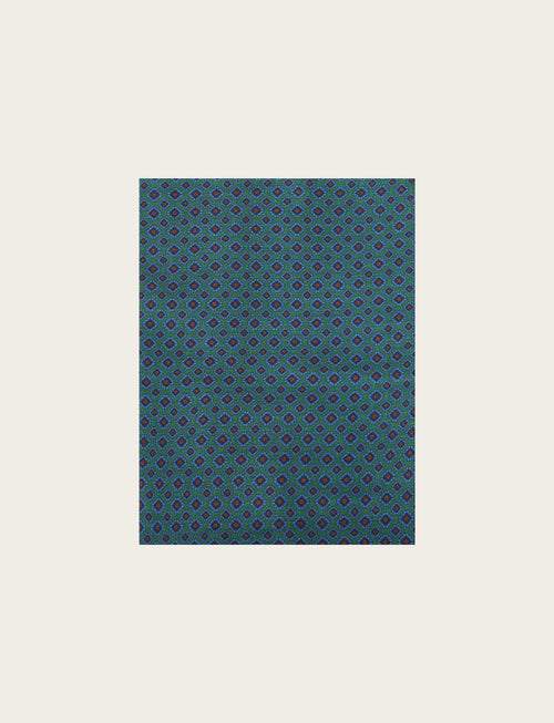 Sciarpa fantasia geometrica micro rombi |Colore:Verde