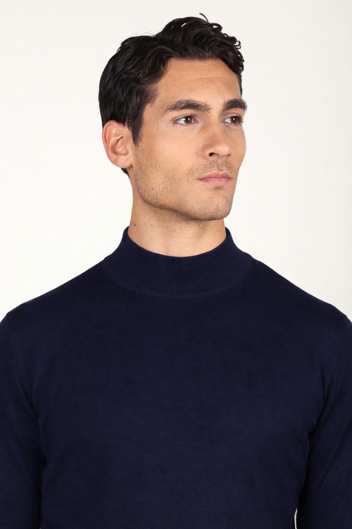 Lupetto in lana merinos|Colore:Blu