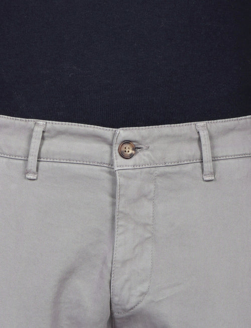 Pantaloni in twill di cotone |Colore:Grigio medio