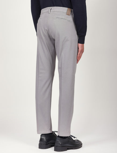 Pantaloni in twill di cotone |Colore:Grigio medio