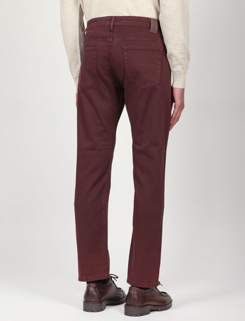 Pantaloni cinque tasche in twill Luigi Fusaro