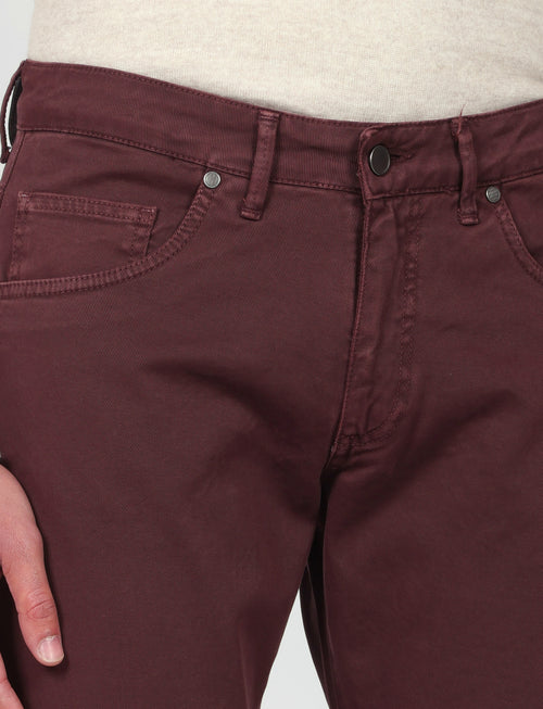 Pantaloni cinque tasche in twill Luigi Fusaro