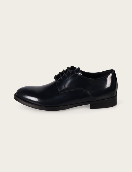 Scarpa stringata liscia in pelle abrasivata luigi fusaro