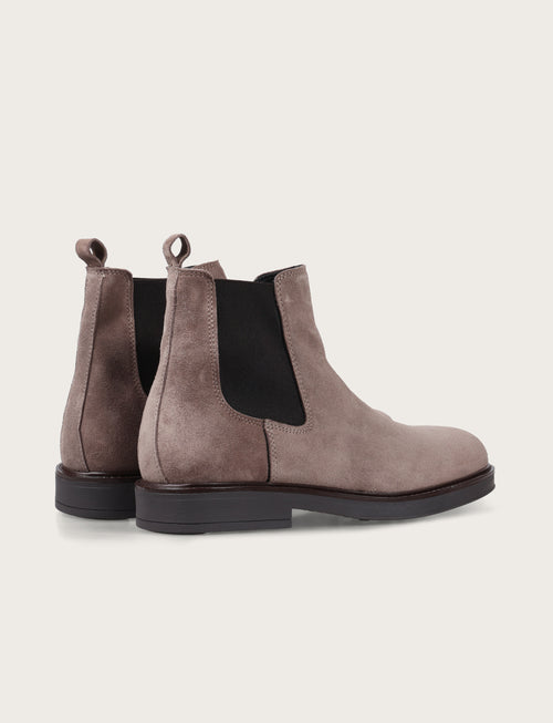 Stivaletto in camoscio modello Chelsea|Colore:Taupe