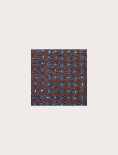 Pochette fantasia paisley geometrica luigi fusaro