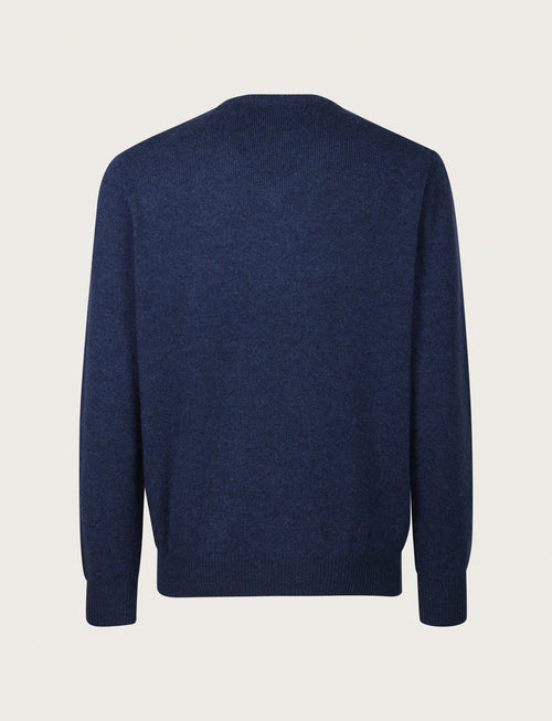 Maglia a scollo a v in lambswool |Colore:Bluette