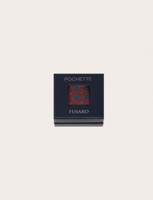 Pochette con motivo geometrico luigi fusaro