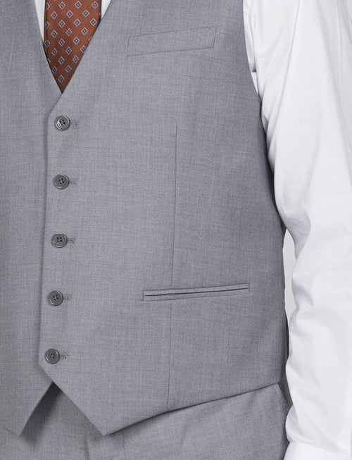 Gilet classico tinta unita |Colore:Grigio