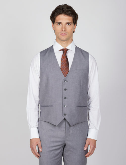 Gilet classico tinta unita |Colore:Grigio