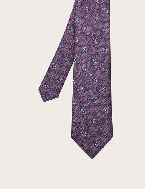 Cravatta in seta fantasia paisley luigi fusaro