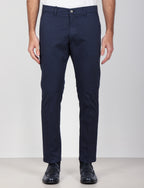 Pantaloni in gabardine di cotone stretch luigi fusaro
