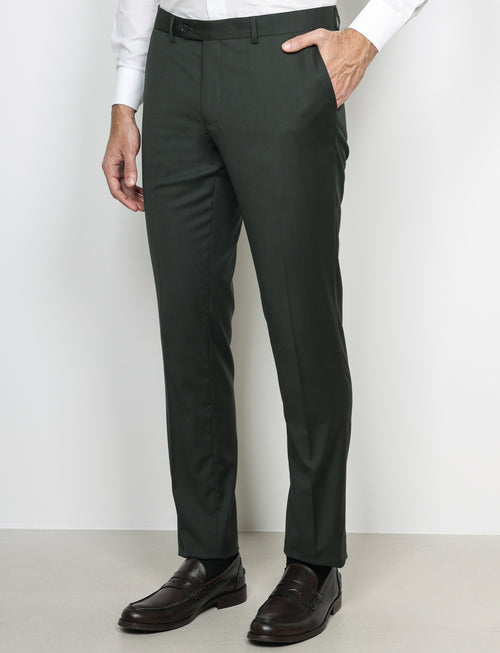 Pantaloni classici tinta unita |Colore:Verde