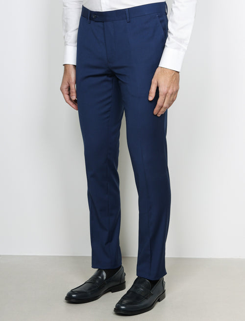 Pantaloni classici tinta unita |Colore:Avio