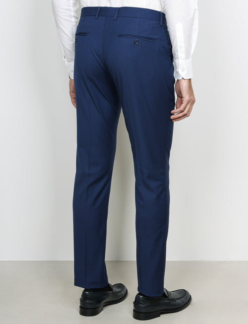 Pantaloni classici tinta unita |Colore:Avio