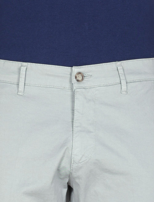Pantaloni in gabardine di cotone stretch |Colore:Grigio