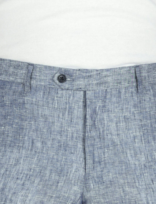 Pantaloni in lino mélange_Luigi Fusaro