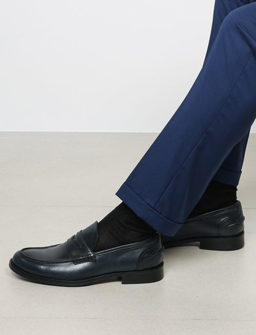 Pantaloni classici tinta unita |Colore:Avio