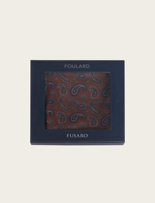 Foulard fantasia paisley luigi fusaro