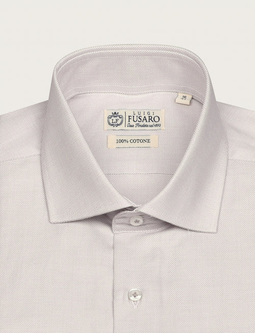 Camicia in cotone operato luigi fusaro