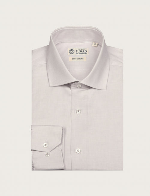 Camicia in cotone operato_Luigi Fusaro