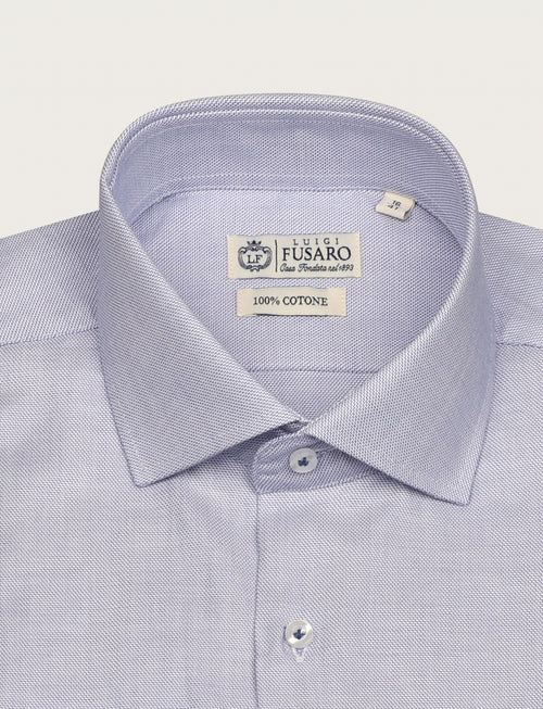 Camicia in cotone operato luigi fusaro