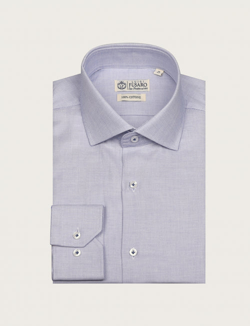 Camicia in cotone operato luigi fusaro